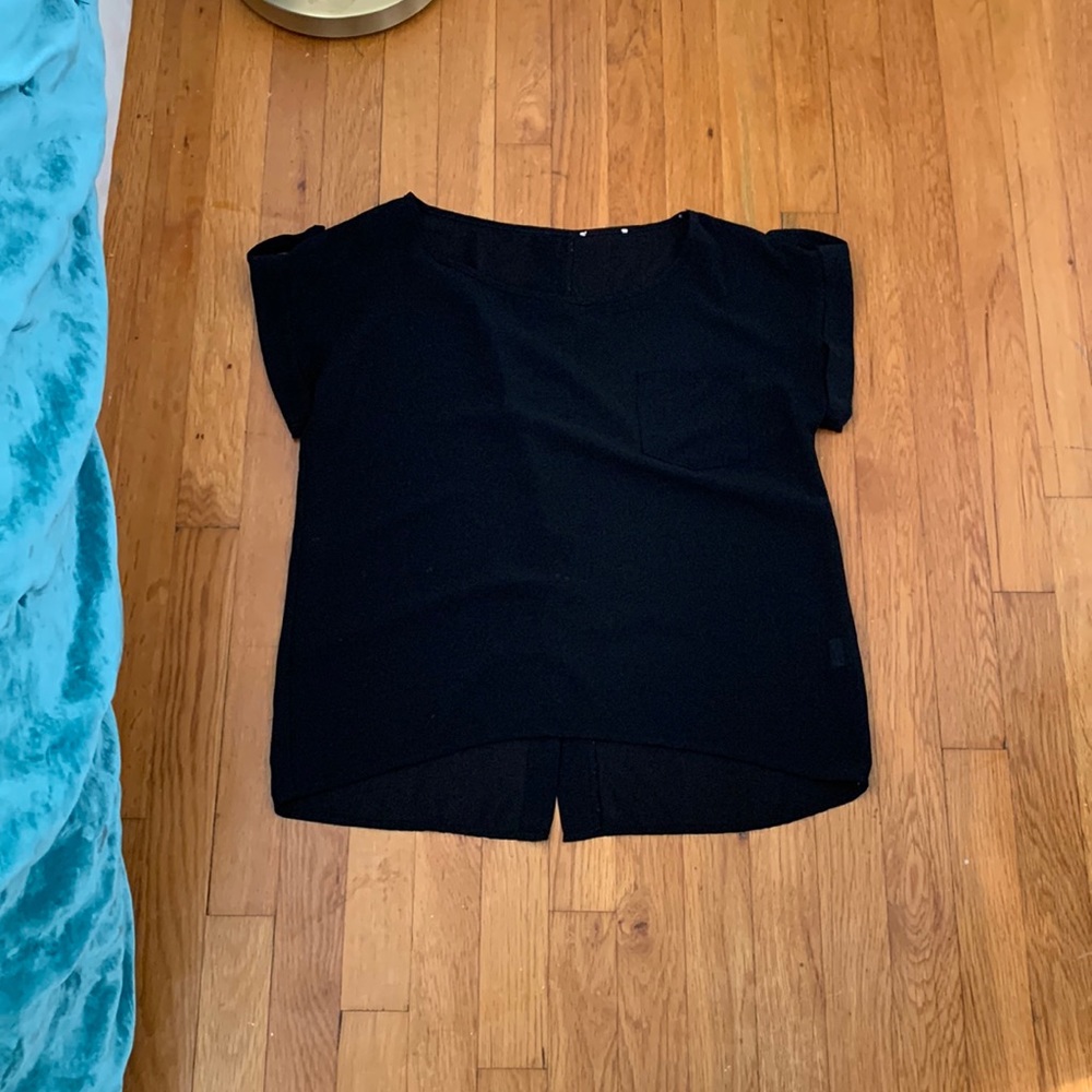 black mesh t-shirt